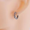 Vintage Colored Diamond Twist Earrings For Men And Women Luxury Zircon Ear Buckles