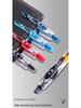 GP1008 Press-Type Gel Pen, Water-Based Ink for Students' Exams, Blue/Black/Red, Ideal for Teachers