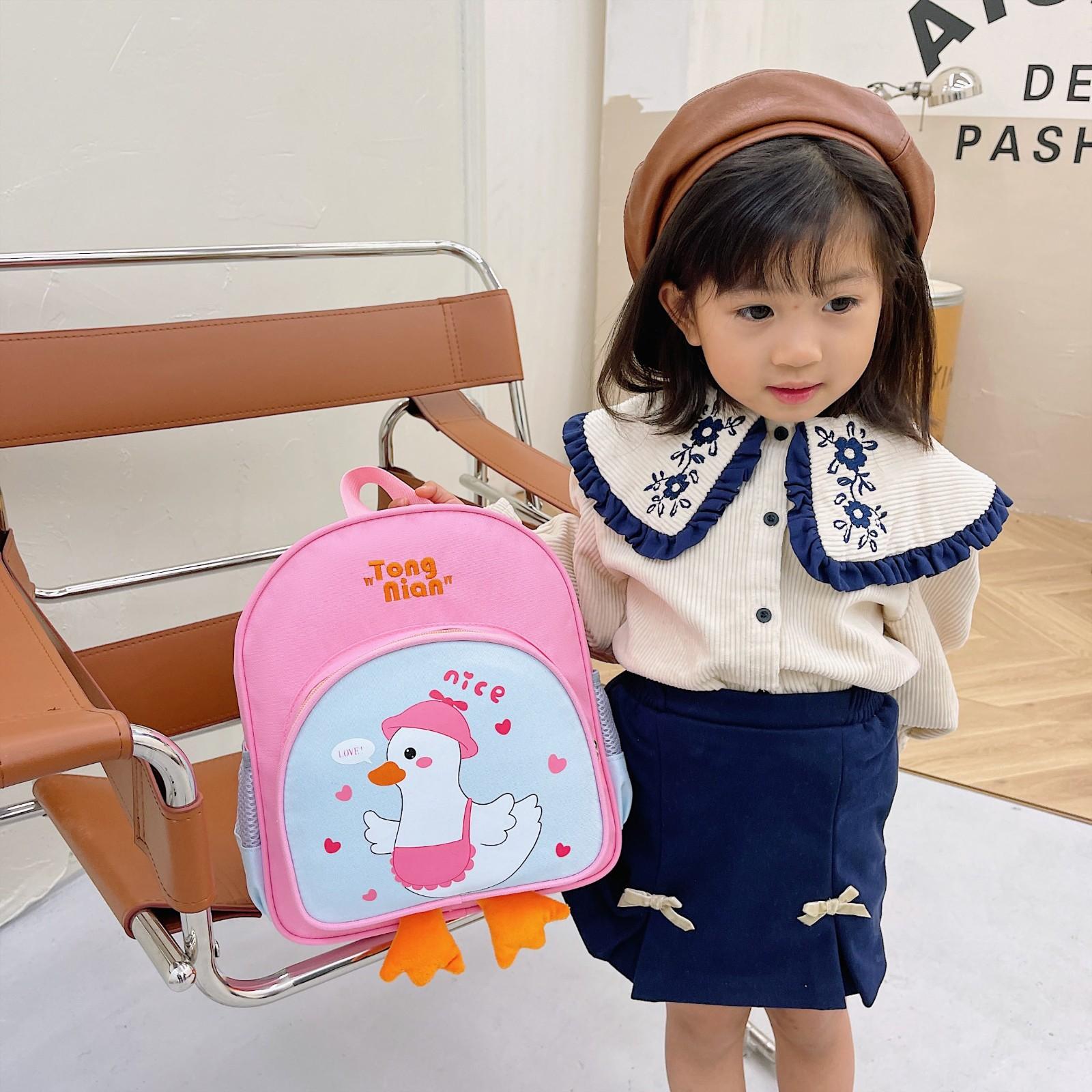 New kindergarten schoolbag children s backpack boys and girls cartoon backpack children 3-5--6 years old lightweight schoolbag 27*9*30