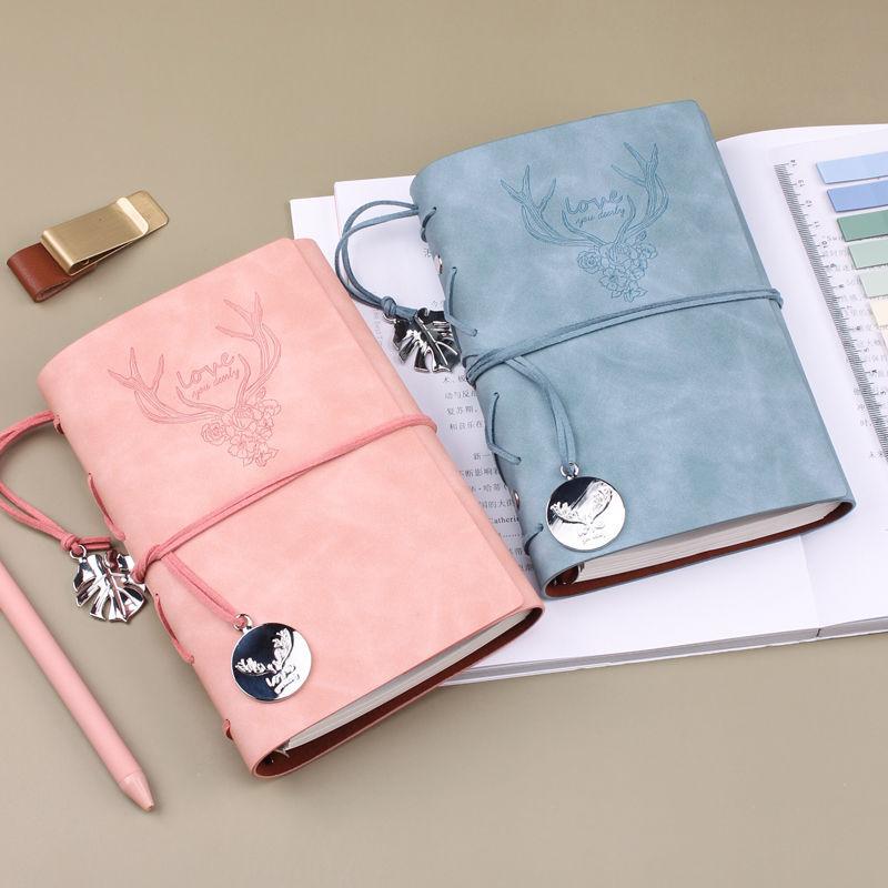 Notebook A6 Creative Retro Handbook Simple Loose Leaf Diary Small Fresh