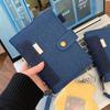 Loose Leaf Binder Notebook A7 Handwritten Diary High-end Retro Denim Notebook  Gift