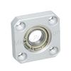 Inlay Retaining Ring Type Square Flange Bearing with Housing Bearing seat assembly Aluminum Carbon Steel Nickel diameter 3-50mm