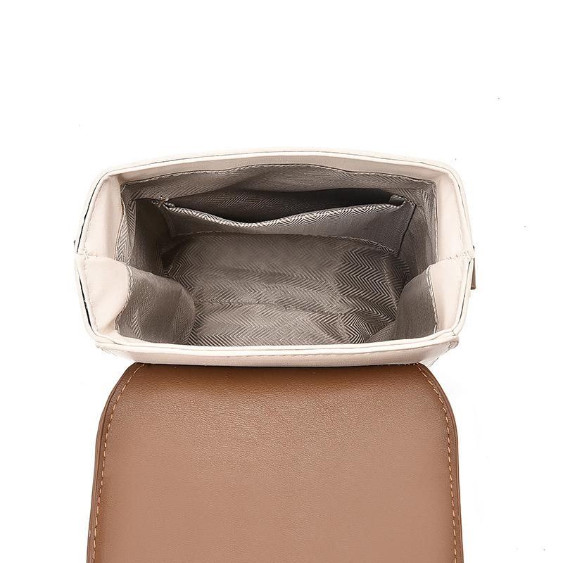 Korean small satchel women's mobile phone bag mini contrasting color 2025 new high-end fashion versatile portable diagonal span mobile phone bag