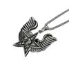Pentagram Skull Wings Necklace Dark Retro Wings Hip Hop Street