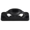 New Black Kayak Rod Holder Base Secure ABS Rod Holder Mount Base Outdoor Versatile Rectangular Mount Base