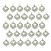 30 Pieces Heart Silver Charms Pendant Connectors DIY Crafts Jewelry Making