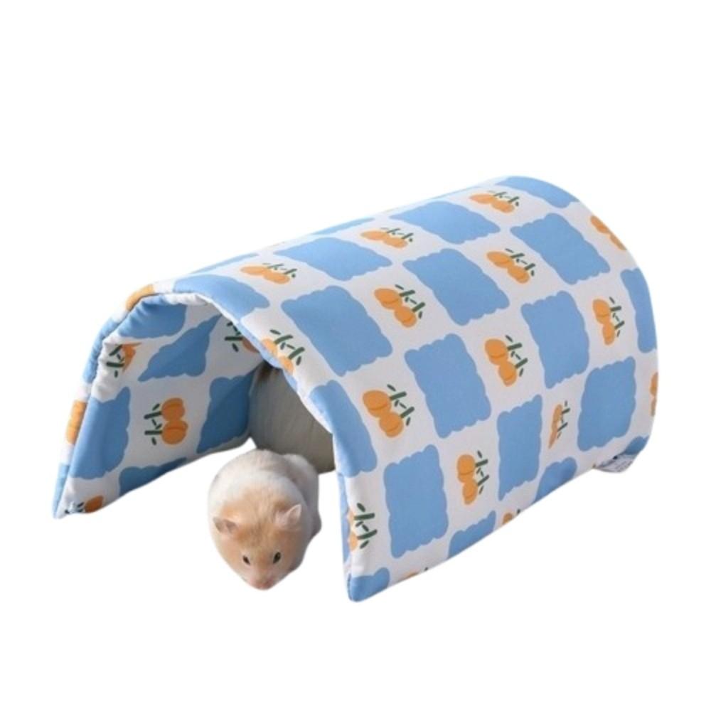 

Мультяшный узор Подгузники для морской свинки Двухслойный Домашний питомец Гнездо для хомяка В помещении синий