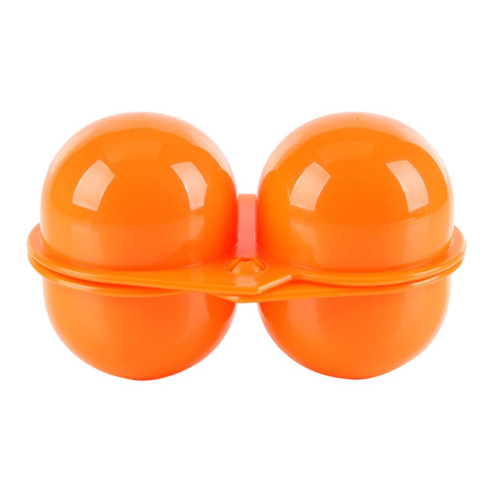 2 Grid Egg Storage Box Plastic Egg Storage Box Portable Egg Carriage Container Egg Holder Container For Camping Picnic