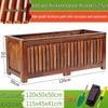 Heavy-Duty Solid Wood Outdoor Planter Box
