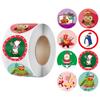 100-500Pcs New Merry Christmas Stickers Gift Packaging Seal Labels for New Year Decor, Greeting Cards, Candy Bags Stickers