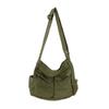 2024 Large Capacity Canvas Shoulder Bags Solid Soft Denim Leisure Or Travel Bag For Women Fashion  Fatchels Winter Package