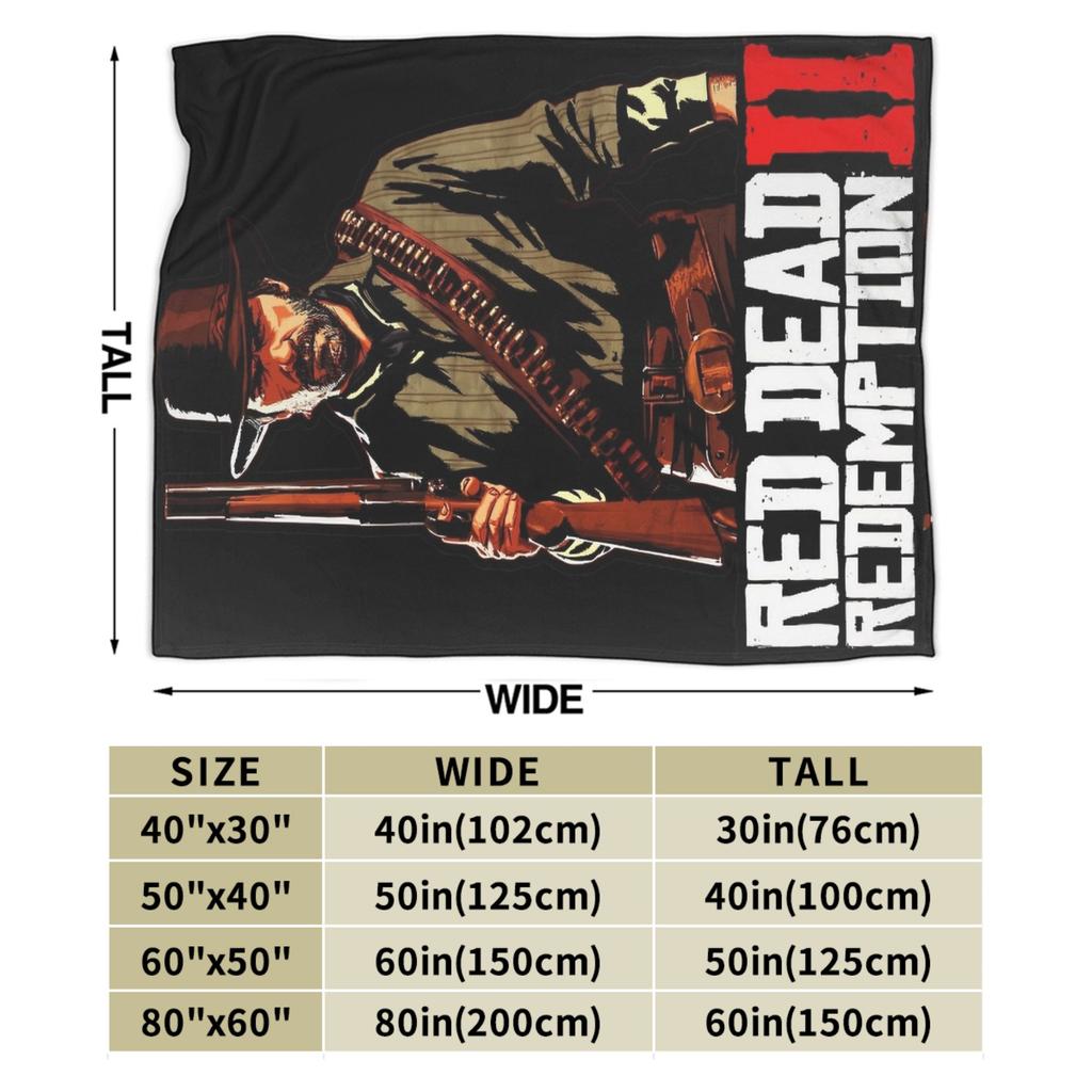 Arthur Morgan West Cowboy Action King Game Character Blanket Red Dead Redemption Plush Bedding Throws For Bedroom Flannel Cover
