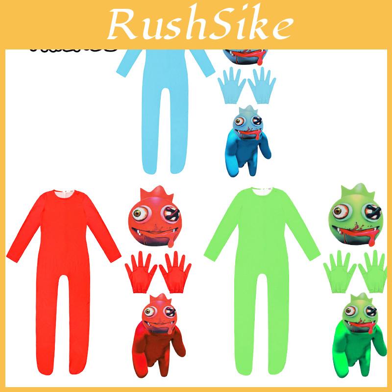 Roblox Rainbow Friends Cosplay Kostuum Jumpsuit Masker Pak Voor Kinderen Feest Verkleden