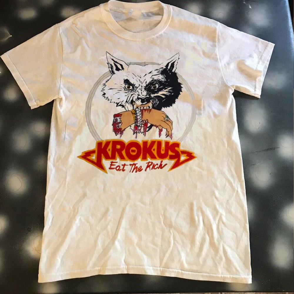 Krokus eat the rich tour Unisex men and women T Shirt Short sleeve KN1168 Unisex T-Shirt S