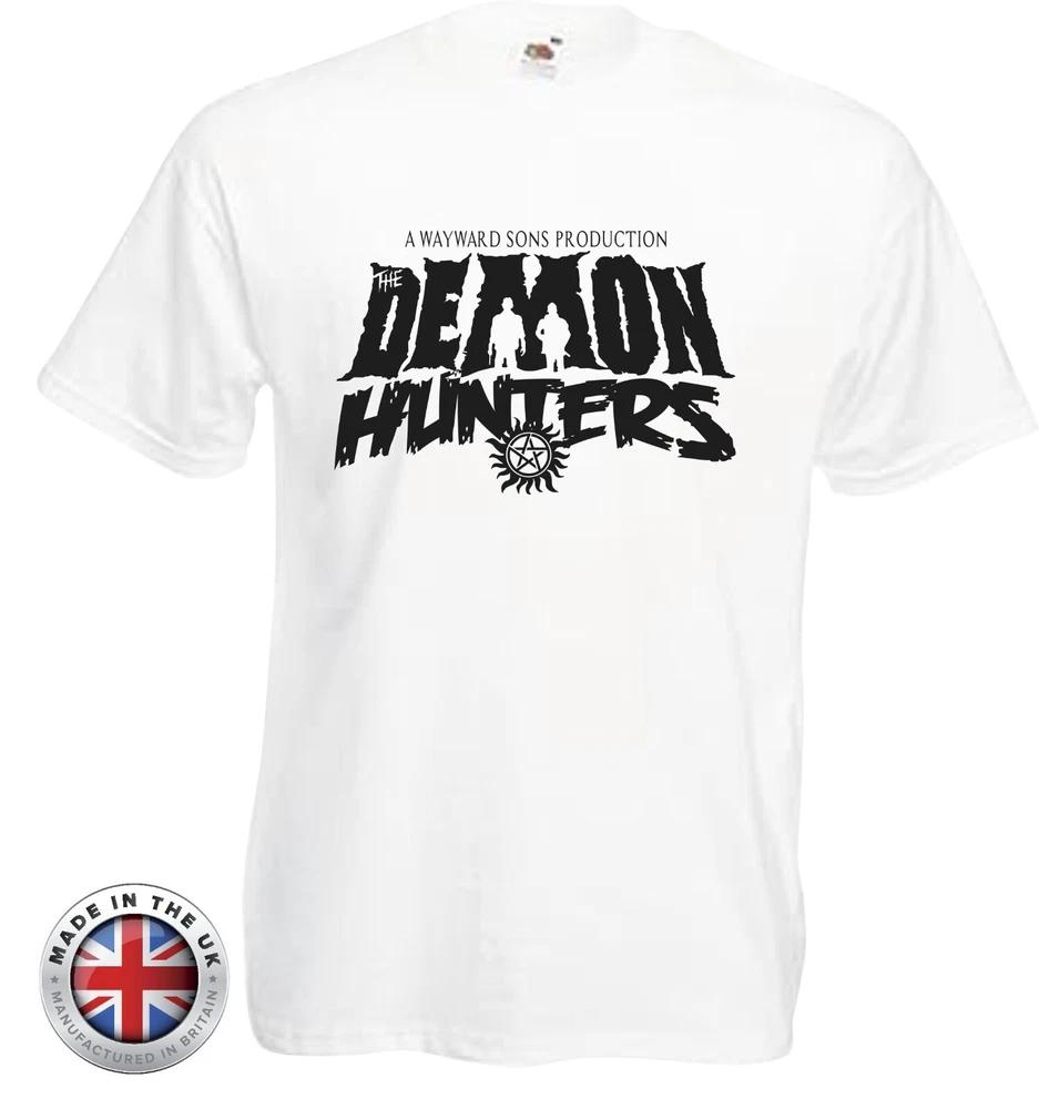 Supernatural Tshirt Winchester Brother Demon Slayer White Tshirt UnisexsLadies Fit S