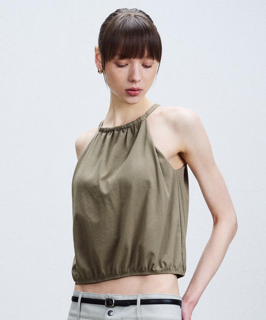 Keompoteulaeb Ergofit Balloon Halter Top (Integrated Bra) (Type A)
