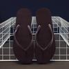 Flip-flops women's summer new non-slip outdoor wear solid color pinched feet seaside beach couple men's cool slippers
