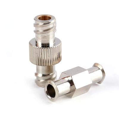 1 pieza Acoplador Hembra a Hembra Conector de Jeringa Luer Doble Junta Metálica Adaptador Acoplador con Cierre Luer Para Piezas Neumáticas