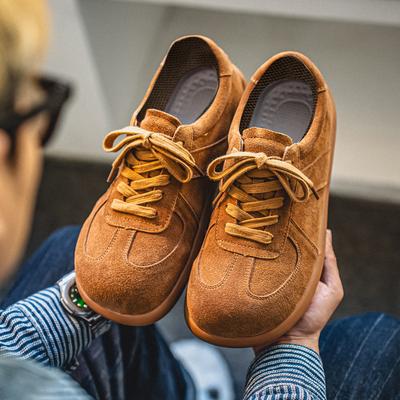 Herrenschuhe 2025 Frühling neu retro amerikanisch matt weichsohlige Freizeitschuhe Herren Flachsohlen-Schnürschuhe Waffel Forrest Gump Schuhe