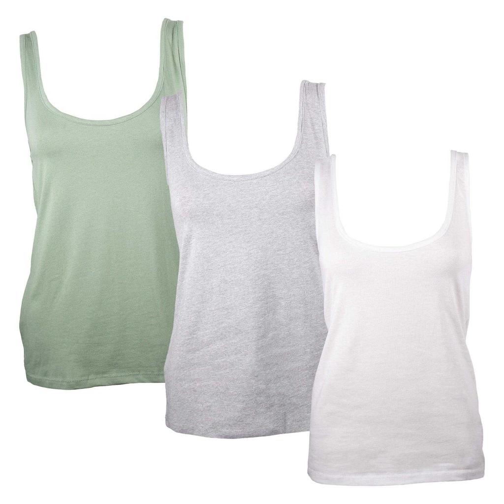 Keanu Womens/Ladies Cotton Blend Vest Top (Pack of 3)