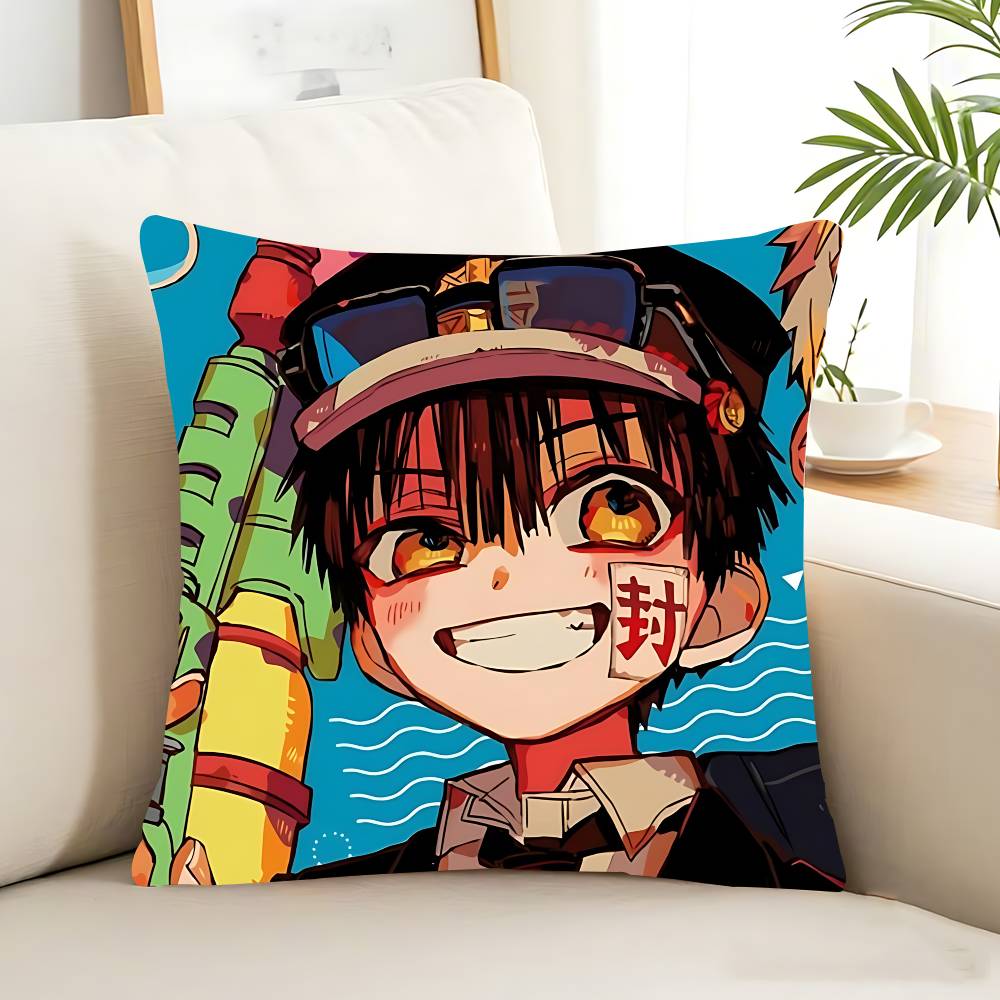 Toilet Bound Hanako Kun Pillow Case Removable Washable Cushion Cover – All-Season Soft Linen