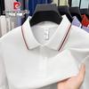 Men's Business Casual Cotton Blend Short Sleeve Polo Shirt