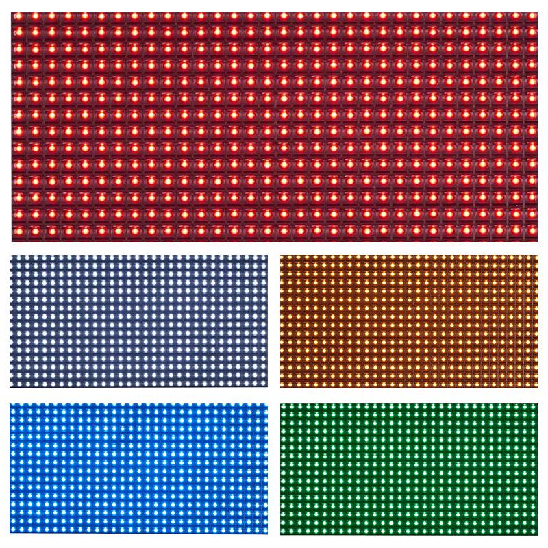 P10 Outdoor Waterproof LED Monochrome Display Module for Advertising.