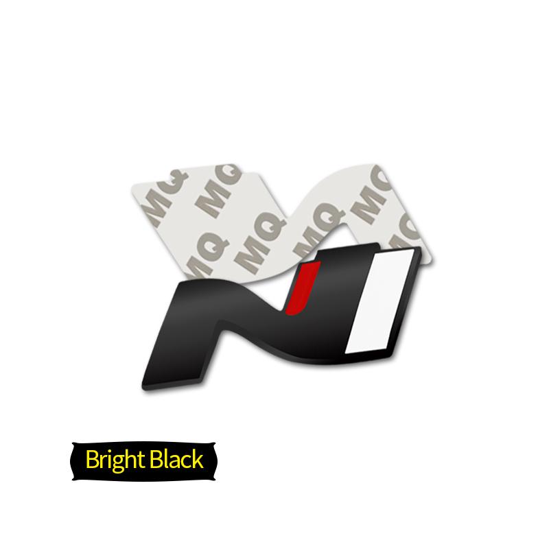 Car-Styling Metal Stickers N LINE Emblem Grille Badge For Veloster Accent Kona Elantra Ix25 Ix35 i30 i20 Sonata Tucson Kona