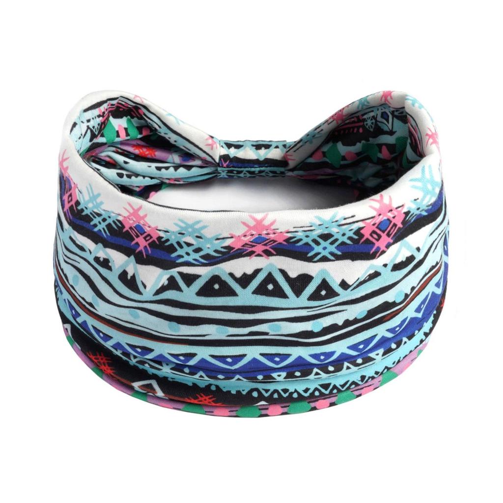 Women's Wide Retro-Style Elastic Sports Headband - Yoga & Hair Accessory