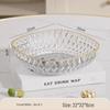 2023 Luxury Crystal Fruit Bowl for Coffee Table or Living Room