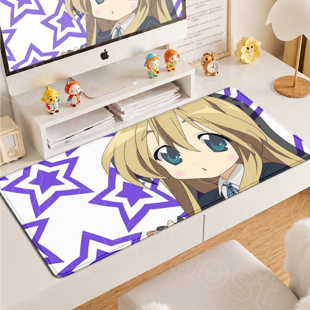 900x400mm Laptop Anime Keyboard Desktop Mats Lucky Star Kawaii Girl Konatas Izumis Mouse Pad Large Extended Non-slip Game Carpet