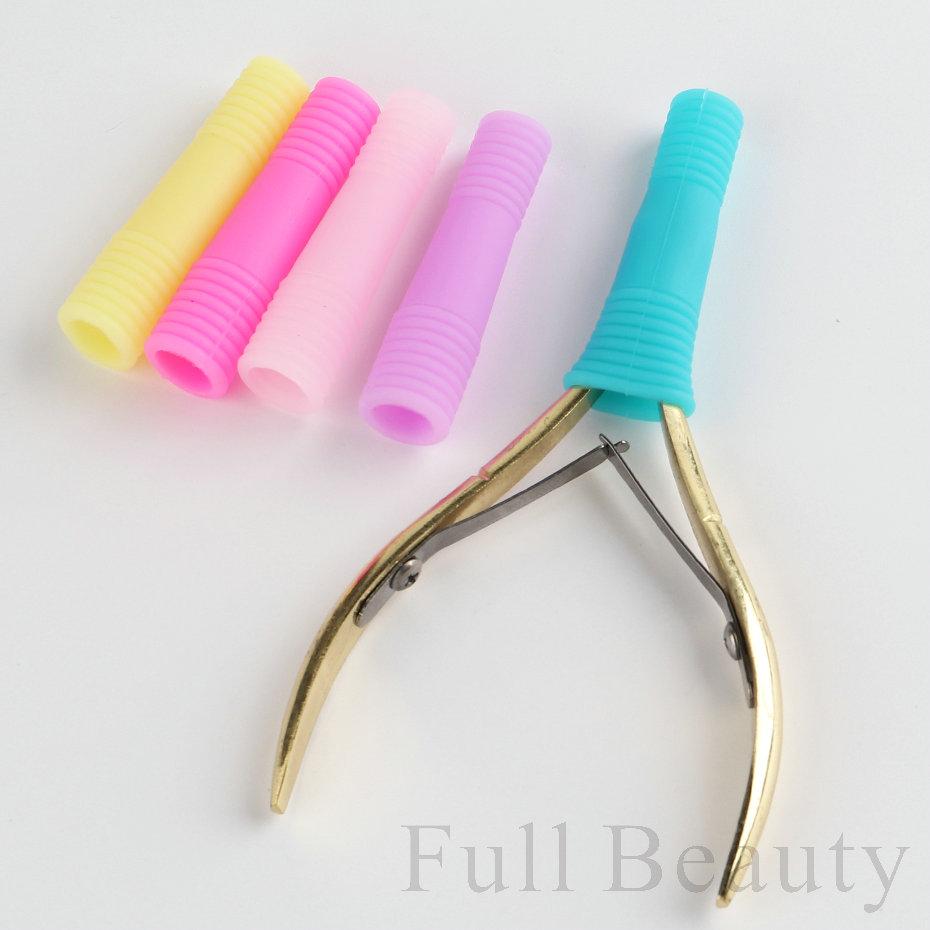 2/5PCS/Set Nipper Protective Cover for Nail Cuticle Scissor Anti-Fall Cover Dead Skin Tweezer Cap Manicure Pedicure Tool NFG-006