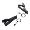 Plouluyt 5-Piece Ring Mini 7.5mm Microphone Clip Holder, Practical for Tie Clips and Collar Clips (Black)