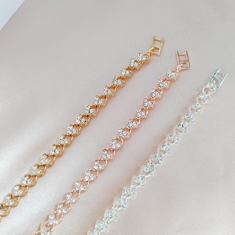 Hot-selling Roman Zircon Crystal Bracelet Bracelet with Diamonds Fashion Versatile Jewelry