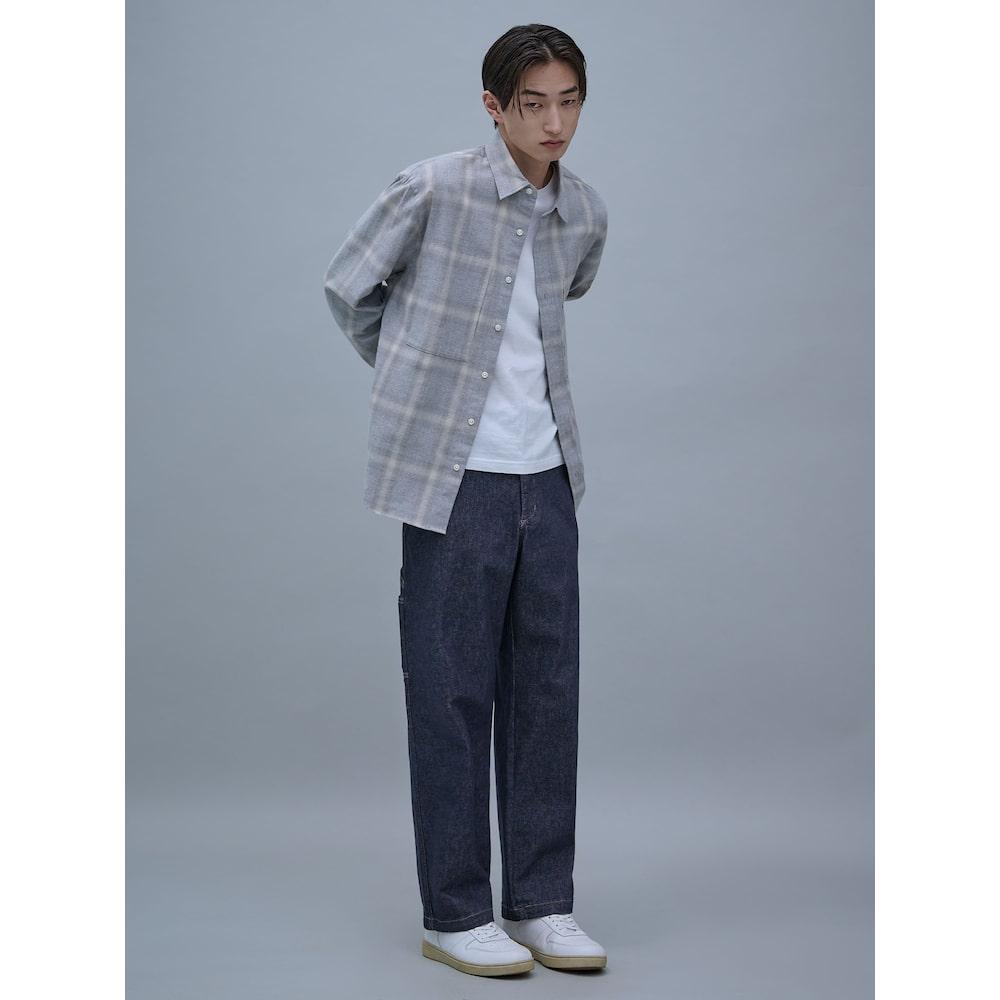 SHIFT.G Mallet Raw Denim Pants Navy