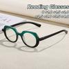 Spring Leg PC Frame Presbyopia Glasses Retro Large Oval Reading Glasses for Elderly Blocking Blue Light Presbyopia Eyeglasses