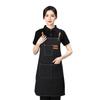 Thickened Canvas Waist Apron with Printed Logo for Coffee and Nail Salon Workwear