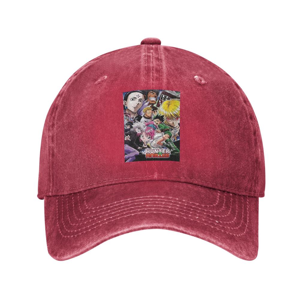Anime HXH Hunter x Hunter Denim Fabric Cap Casual Baseball Caps Adjustable Hat Summer Unisex Baseball Hats
