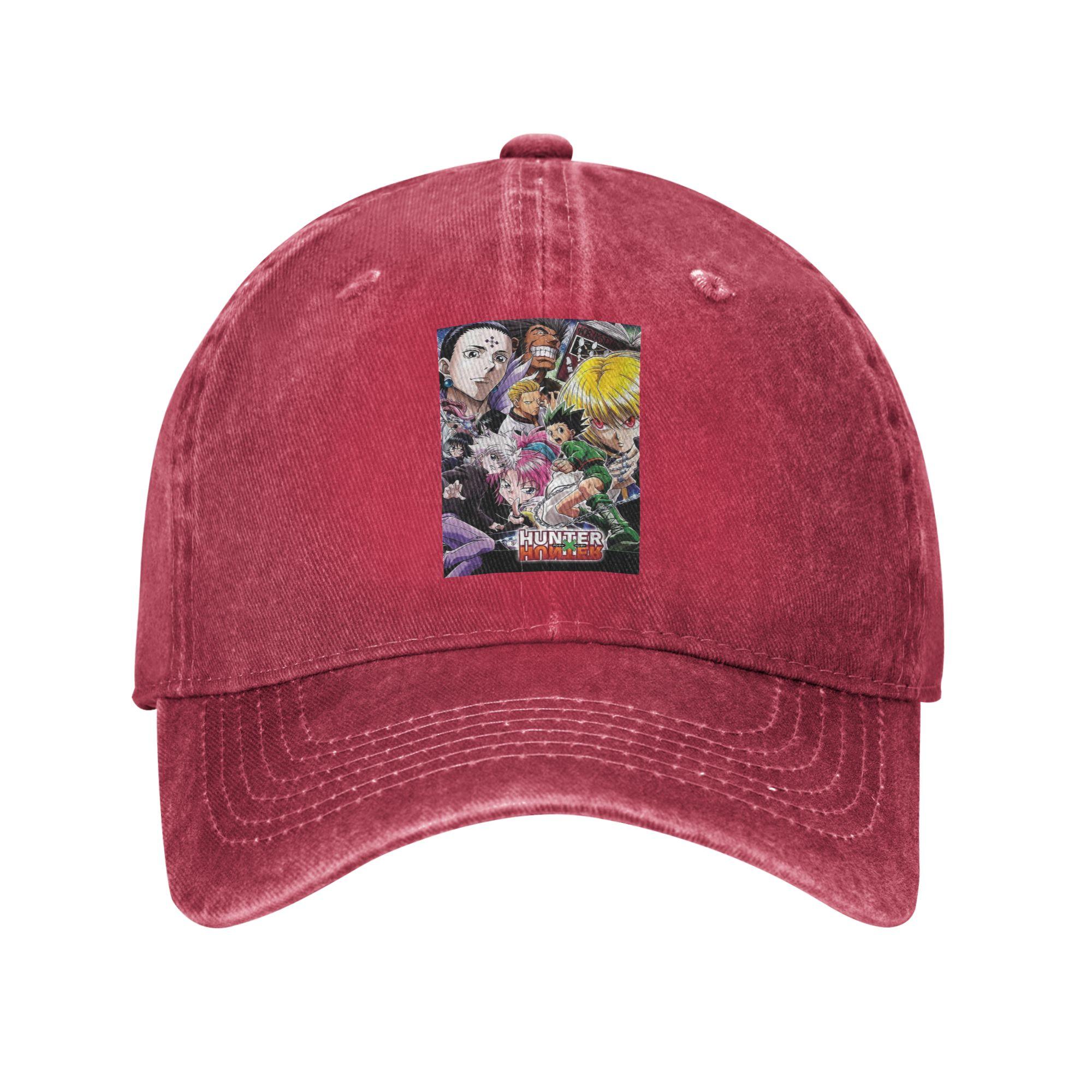 

Anime HXH Hunter x Hunter Denim Fabric Cap Casual Baseball Caps Adjustable Hat Summer Unisex Baseball Hats One Size