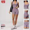 Yoga pak fitness geen schaamte draad billift dubbele taille yoga tweedelig pak