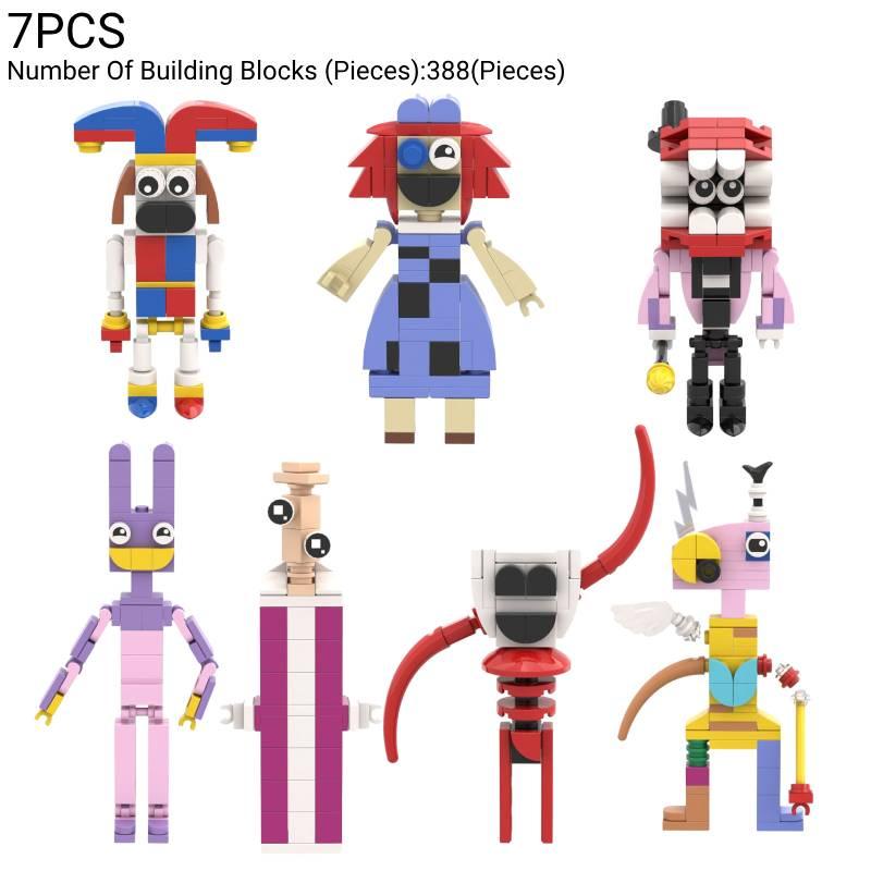 Fantastisches digitales Zirkus-Baustein-DIY-Plastikspielzeug