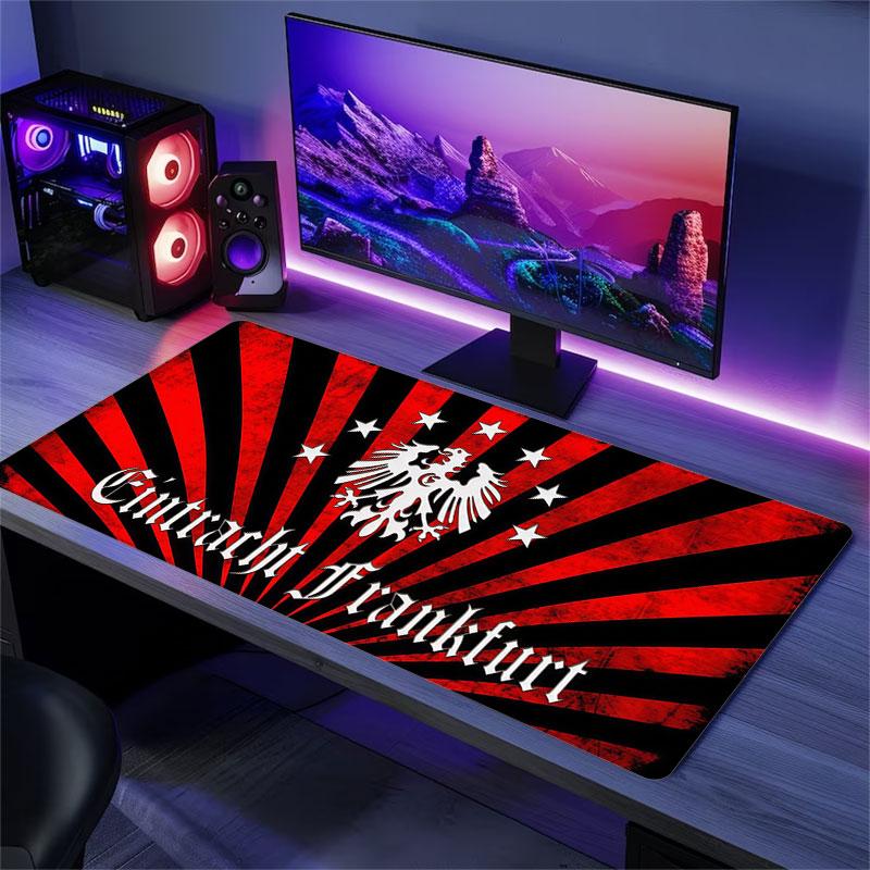 Eintracht Frankfurt Large Gaming Table Cushion Non-slip Laptop Tablet Big Mousepad XXL Mat Mini PC Playmat With Lock edge