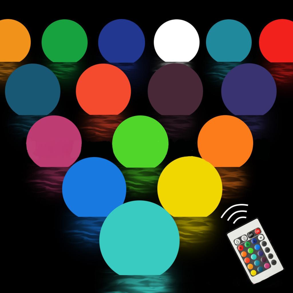 PVC Floating Inflatable Luminous Ball Outdoor Beach Courtyard Garden Entertainment Light Ball With Remote Control