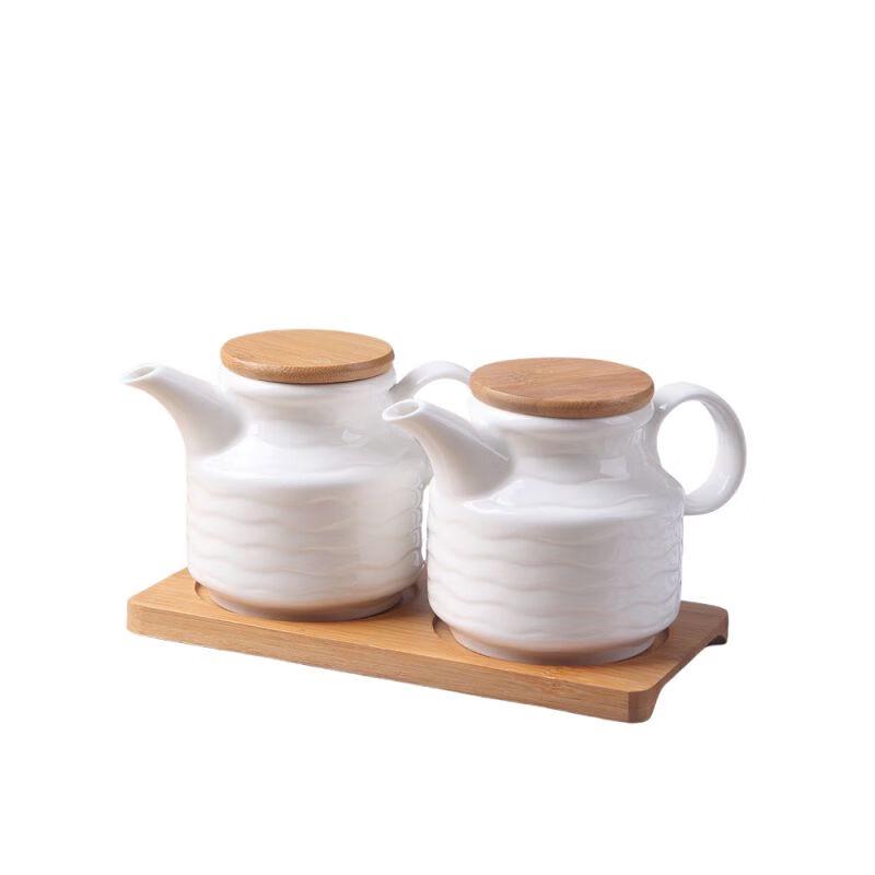 Qianxing Ceramic Seasoning Cruet Set (2 Pots)