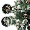 YORBAY Sapin de Noël avec pied - Décoration avec neige - 180 cm