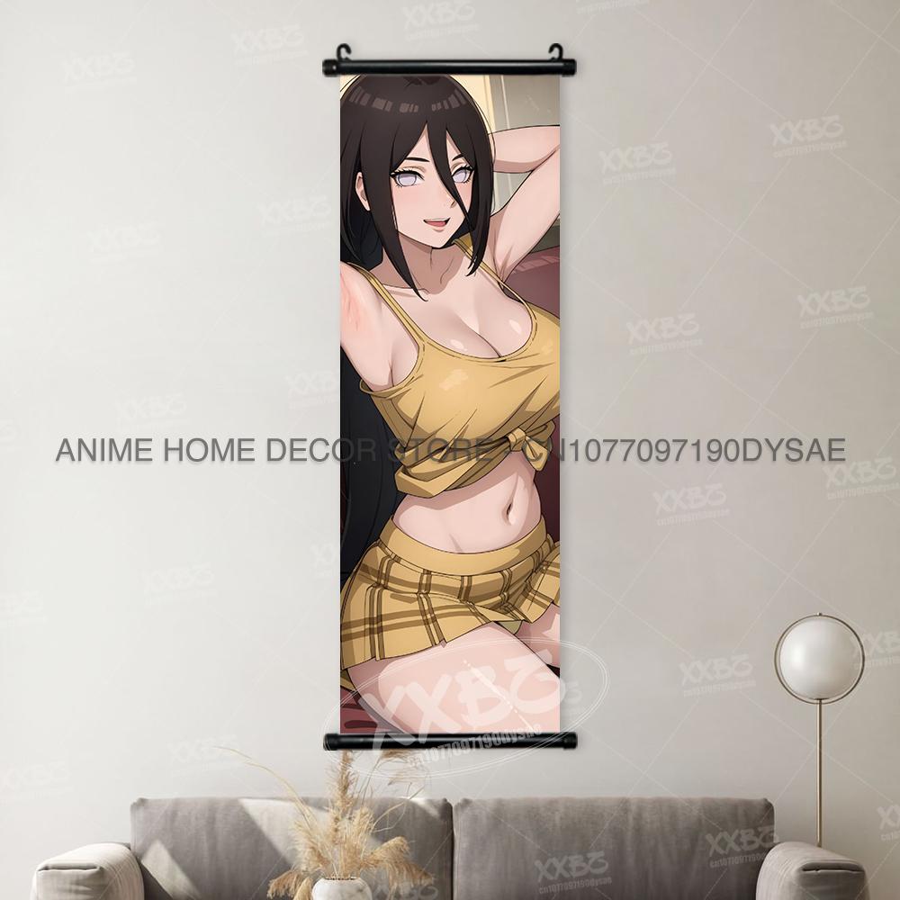 Naruto Konan Posters Sexy Anime Hyuuga Hinata Home Decor Haruno Sakura Decorative Scrolls Picture Yamanaka Ino Hanging Paintings