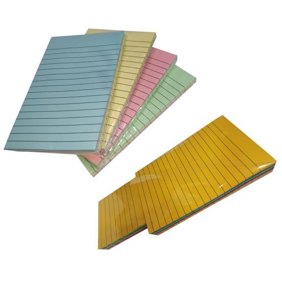 Ästhetischer Haftnotizblock mit Linien, verbessert die Produktivität, weit verbreitet, tragbar, neutral, Boho-Stil, selbstklebende Notizblöcke, liniert