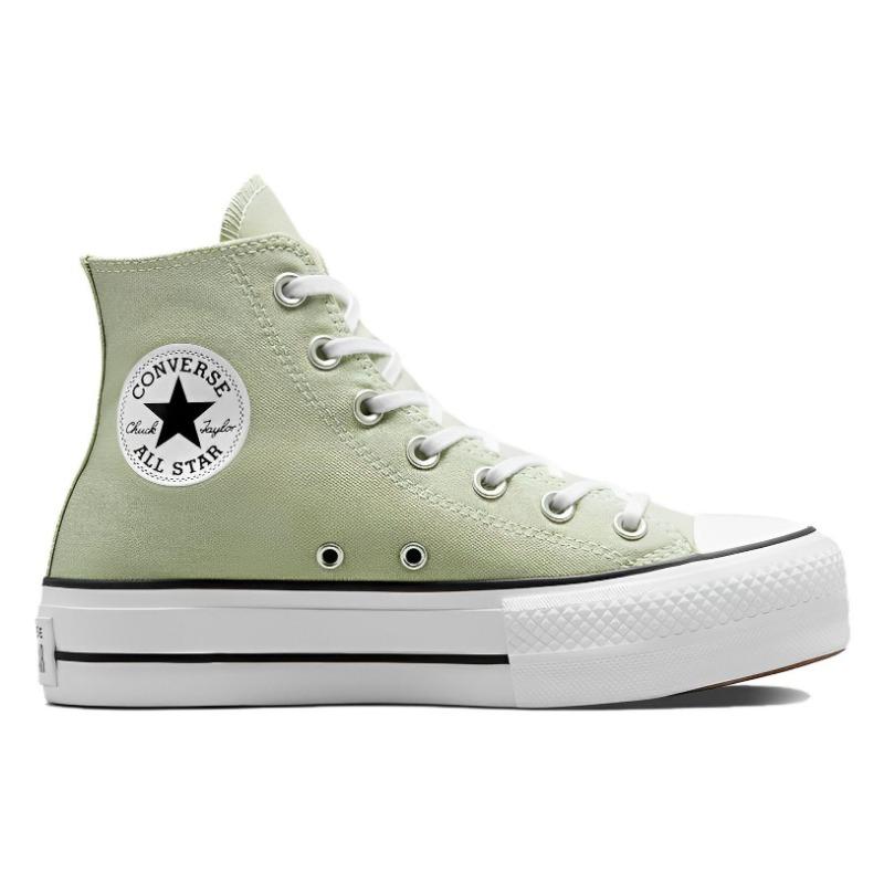 Converse Chuck Taylor All Star Lift Platform Canvas Women Lace-Up High Canvas Shoes Green White A03541C