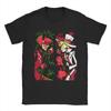 Unisexs TShirt Anime Hazbin Hotel Alastor VS Lucifer Funny Cotton Tee Shirt Short Sleeve T Shirt Crewneck Clothing Classic