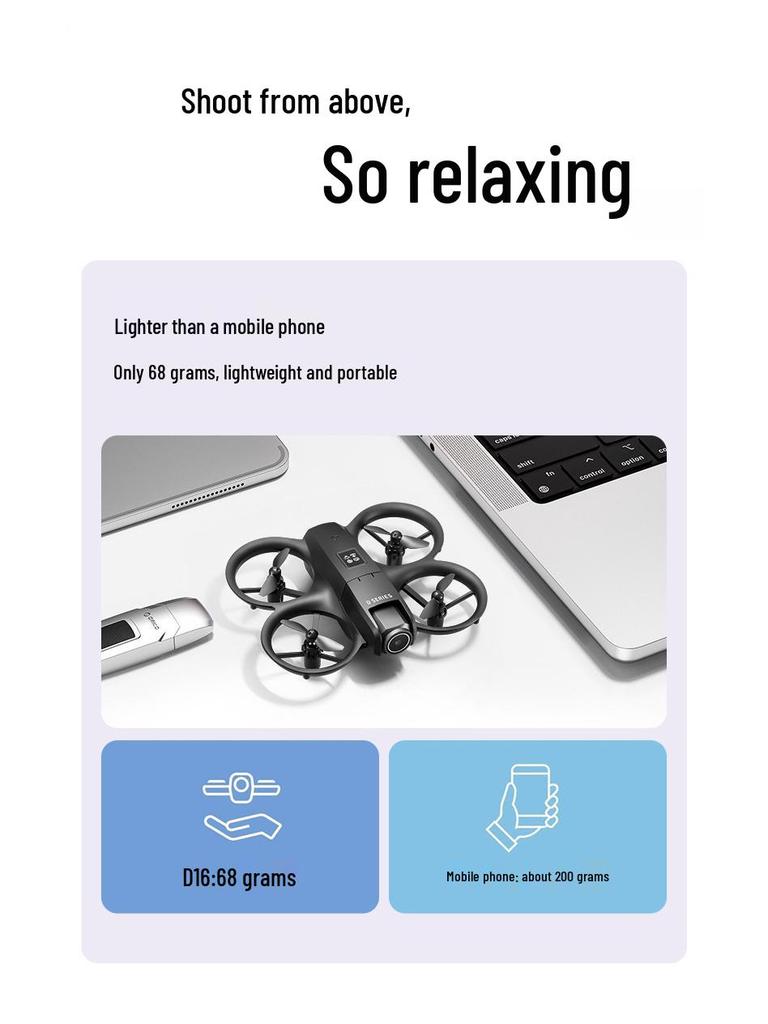 D16 Mini Dual Camera FPV Racing Drone with Obstacle Avoidance